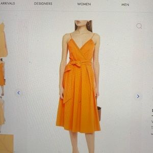 Cecilie Copenhagen woman Lonni Embroidered cotton poplin midi wrap dress